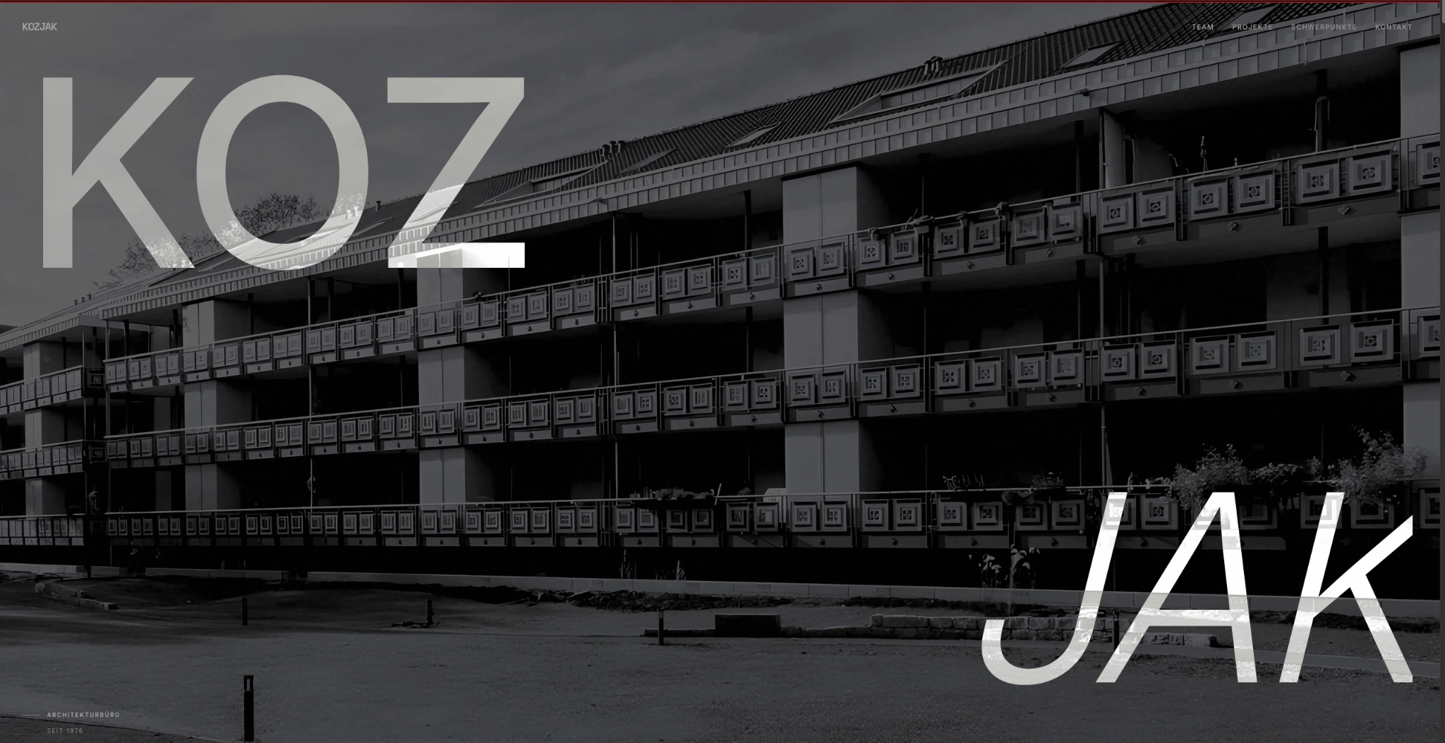 Kozjak Architekturbüro Website